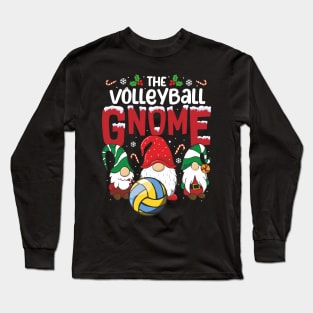 gnome pajamas volleyball Gnome Xmas cute Christmas gnome Long Sleeve T-Shirt